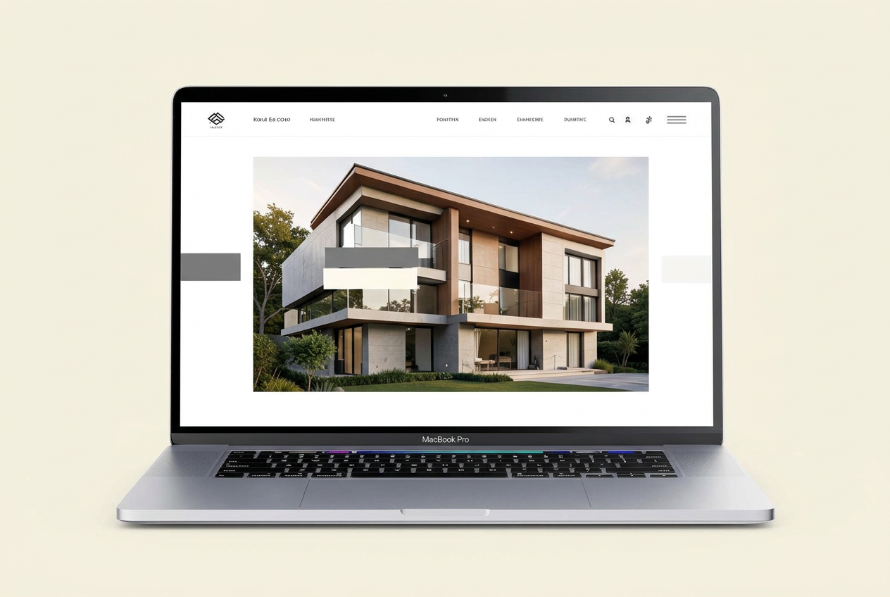 Concept website design for a fictional luxury real estate group