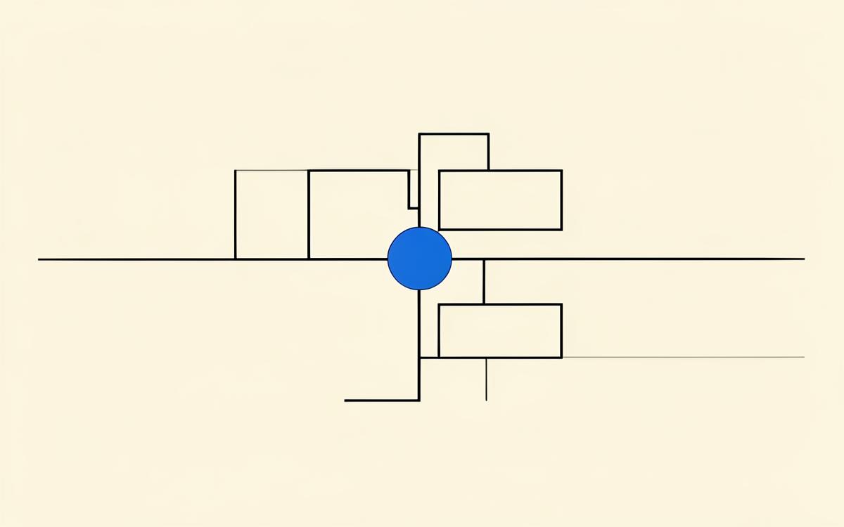 Concept technical diagram of a data pipeline