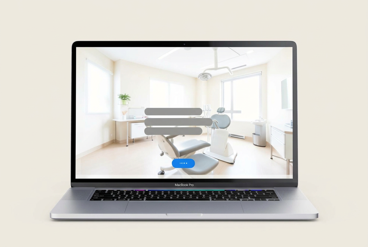 Concept website design for a fictional private dental studio