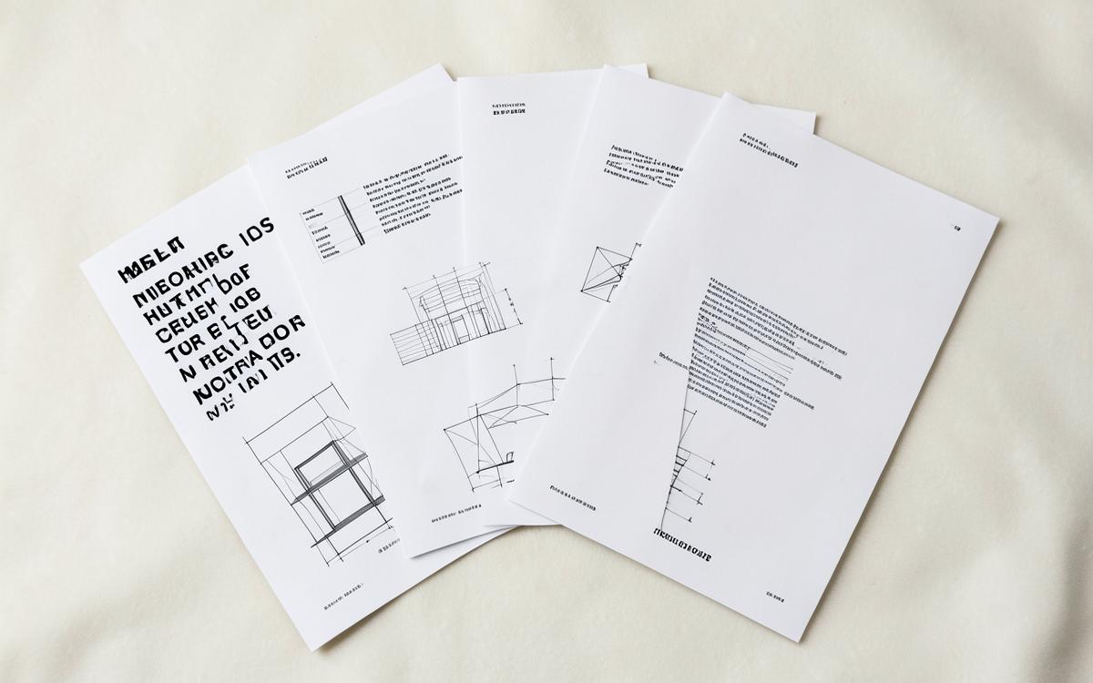 Concept positioning document laid out on an ivory background